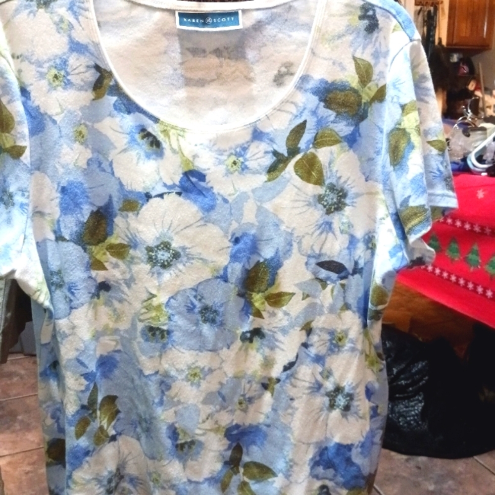 Karen Scott XL Blouse